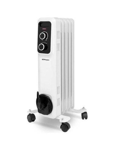 Radiador de Aceite Orbegozo RS 1000/ 3 Potencias/ 1000W/ 5 Elementos Caloríficos