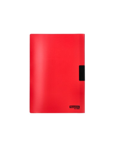 Carpeta beautone dossier pinza lateral 35360 polipropildin-a4 roja 25 h. pinza desliz-pack de 10 retractilado