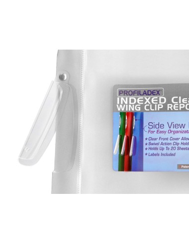 Carpeta beautone dossier pinza lateral 48384 polipropildin-a4 incolora pinza giratori-pack de 10 retractilado