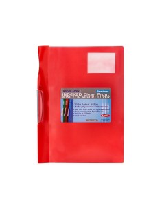 Carpeta beautone dossier pinza lateral 48380 polipropildin-a4 roja pinza giratoria -pack de 10 retractilado 2