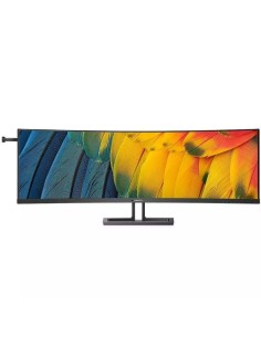 Monitor Profesional Ultrapanorámico Curvo Philips 45B1U6900C 44.5"/ Dual QHD/ Multimedia/ Regulable en altura/ Negro