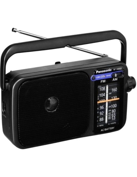 Radio Portátil Panasonic RF-2400DEG-K/ Negra