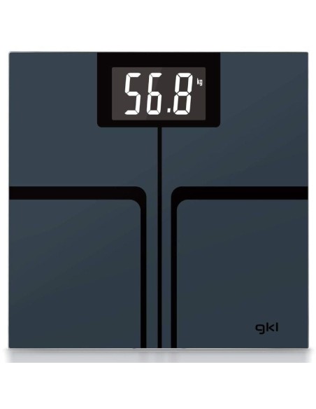 Báscula de Baño GKL Fitmax Black/ Hasta 200kg