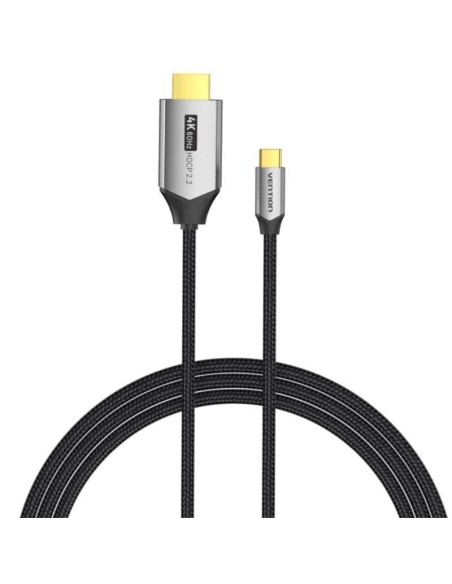 Cable Conversor HDMI 2.0 4K Vention CRBBF/ USB Tipo-C Macho - HDMI Macho/ 1m/ Negro