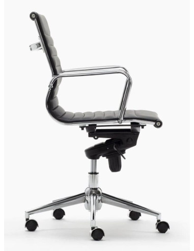 SILLON DE DIRECCION LONDRES NEGRO RESPALDO BAJO DE EUROMOF