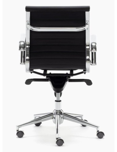 SILLON DE DIRECCION LONDRES NEGRO RESPALDO BAJO DE EUROMOF