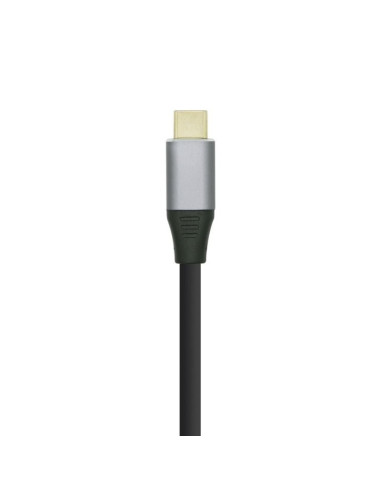 Cable Conversor Aisens A109-0393/ USB Tipo-C Macho - HDMI Macho/ Hasta 27W/ 1250Mbps/ 1.8m/ Negro