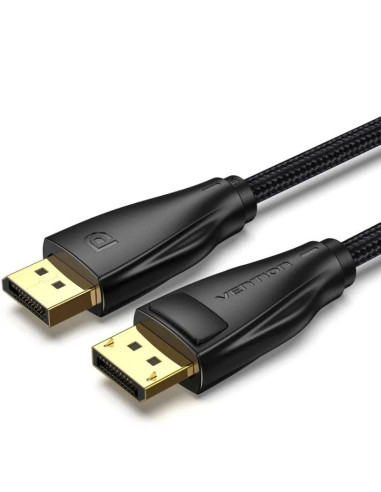 Cable DisplayPort 1.4 8K Vention HCCBH/ DisplayPort Macho - DisplayPort Macho/ 2m/ Negro