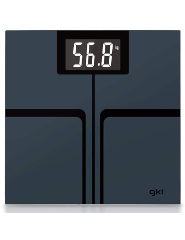Báscula de Baño GKL Fitmax Black/ Hasta 200kg