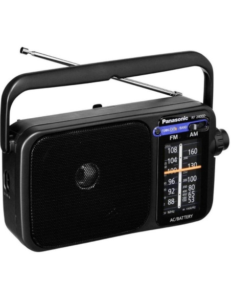 Radio Portátil Panasonic RF-2400DEG-K/ Negra