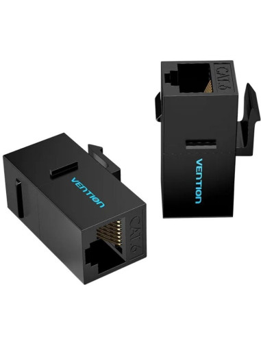 Adaptador Conector RJ45 IPGB0-5 Cat6 UTP/ RJ45 Hembra - RJ45 Hembra/ 5 uds/ Negro