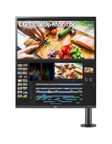 Monitor Profesional LG DualUp Ergo 28MQ780-B 27.6"/ SDQHD/ Multimedia/ Regulable en altura/ Negro