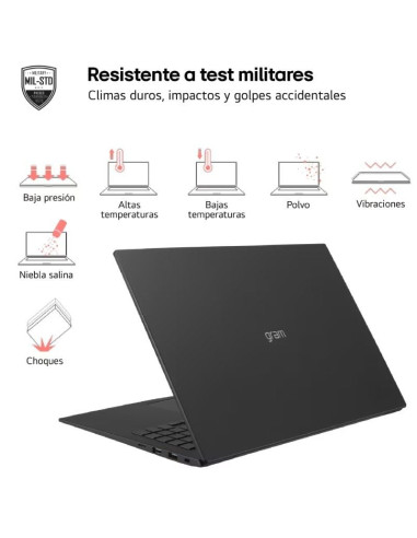 Portátil LG Gram 16ZD90S-G.AX75B Intel Core Ultra 7-155H/ 16GB/ 512GB SSD/ 16"/ Sin Sistema Operativo