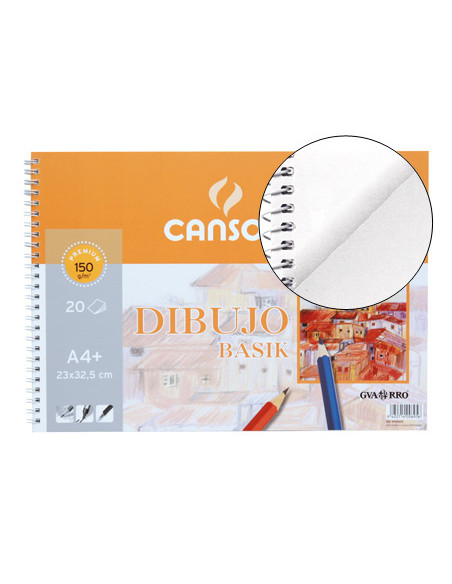 Bloc dibujo basik din a4 23x32.5 cm 20 hojas de 150 gr/m2