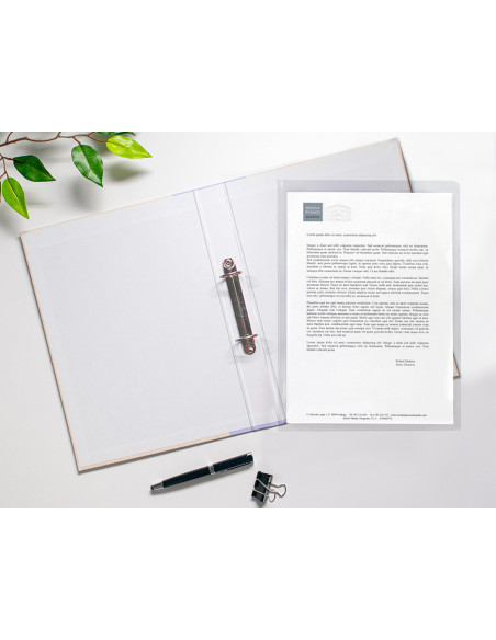 Carpeta dossier uñero plastico q-connect 180 mc folio transparente