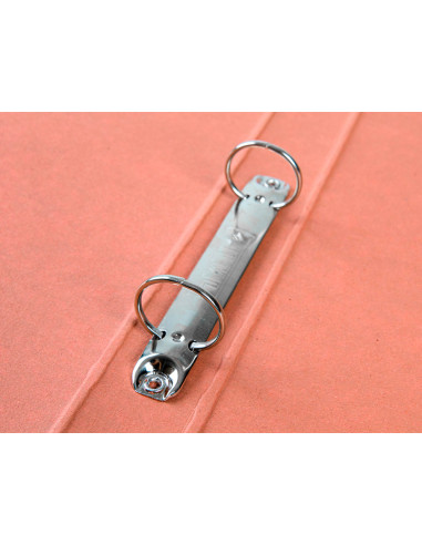 Carpeta de 2 anillas 25mm redondas liderpapel folio carton cuero