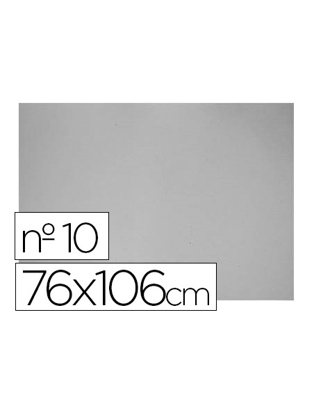 Carton gris nº 10 76x106 cm hoja