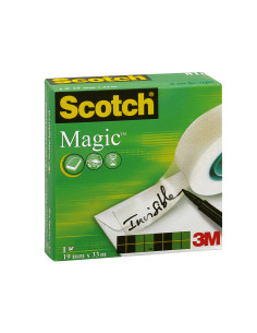 Cinta adhesiva scotch magic invisible 33 mt x 12 mm 2