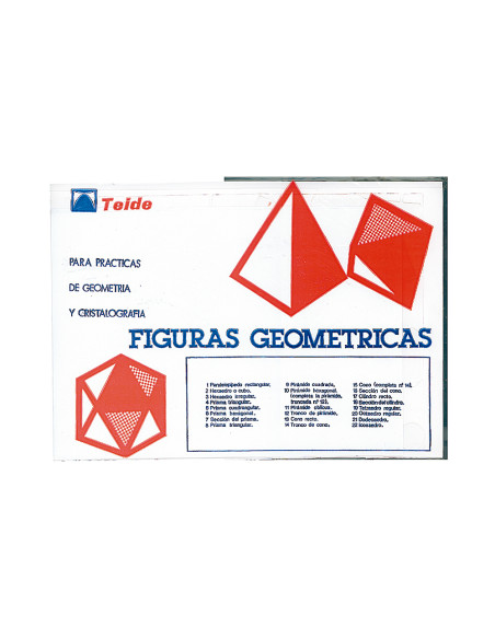 Figuras geometricas teide troqueladas bolsa 22 figuras surtidas