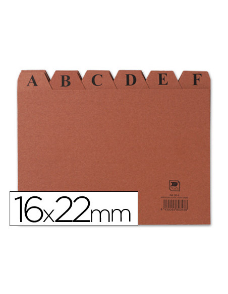 Indice fichero carton nº5 160x220 mm