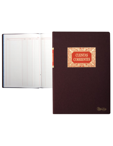 Libro miquelrius folio 100 hojas cuentas corrientes debe haber y saldo
