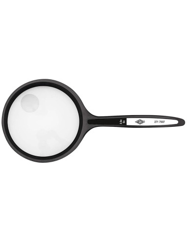 Lupa q-connect cristal bifocal 75 mm mango curvo