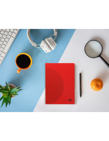 Libreta liderpapel 360 tapa de plastico a5 48 hojas 90g/m2 lisa sin margen colores surtidos