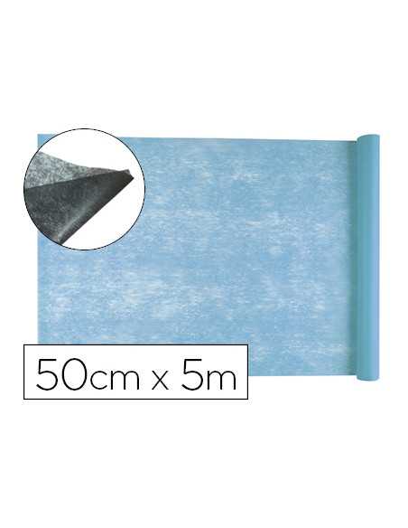 Tejido sin tejer liderpapel terileno 25 g/m2 rollo de 5 mt celeste