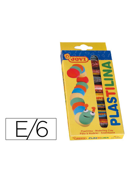 Plastilina jovi estuche de 10 barras colores surtidos