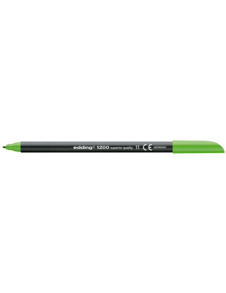 Rotulador edding punta fibra 1200 verde claro n.11 punta redonda 0.5 mm