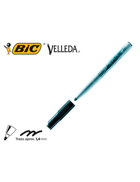 Rotulador bic velleda para pizarra negro punta redonda 1,4 mm