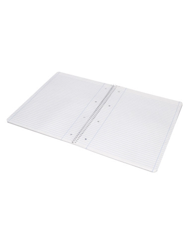 Cuaderno espiral liderpapel a4 micro smart tapa blanda 80h60gr horizontal 7mm doble margen 4 taladros colores