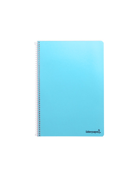 Cuaderno espiral liderpapel folio smart tapa blanda 80h 60gr rayado n 46 colores surtidos