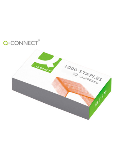 Grapas q-connect nº10 galvanizadas caja de 1000 unidades