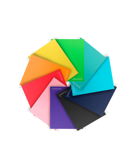 Cuaderno espiral liderpapel a5 micro jolly tapa forrada 140h 75 gr horizontal 5 bandas6 taladros colores surtidos