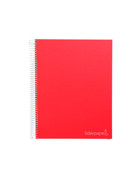 Cuaderno espiral liderpapel a5 micro jolly tapa forrada 140h 75 gr horizontal 5 bandas6 taladros colores surtidos