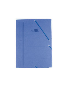 Carpeta liderpapel gomas octavo bolsa carton compacto azul 2