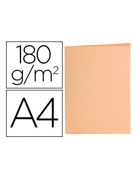 Subcarpeta liderpapel a4 naranja pastel 180g/m2