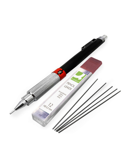 Minas q-connect grafito 0,5 mm hb estuche de 12 minas