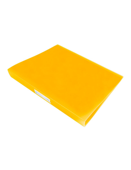 Carpeta liderpapel 4 anillas 25 mm mixtas polipropileno din a4 amarillo fluor opaco