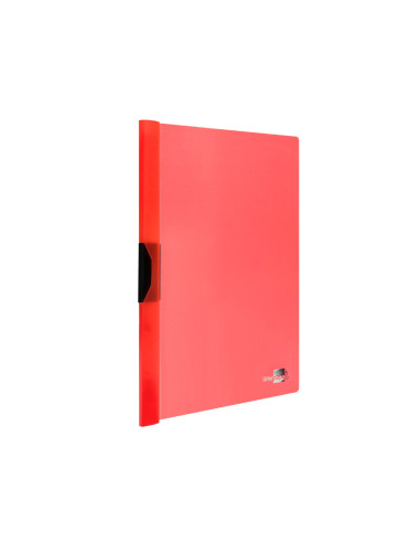 Carpeta liderpapel dossier pinza lateral polipropileno din a4 rojo translucido 30 hojas pinza deslizante