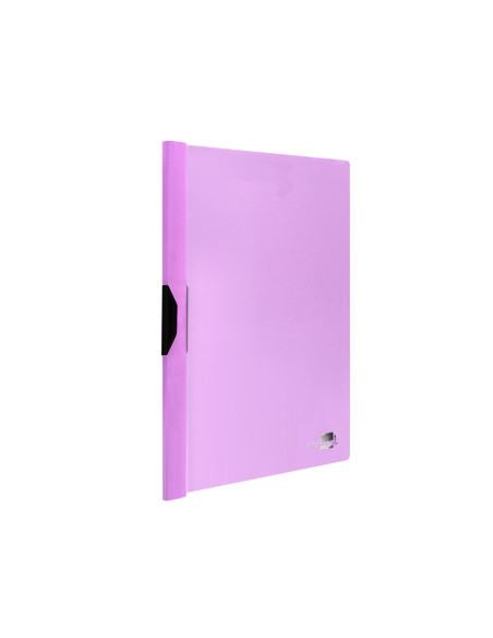 Carpeta liderpapel dossier pinza lateral polipropileno din a4 lavanda opaco 30 hojas pinza deslizante