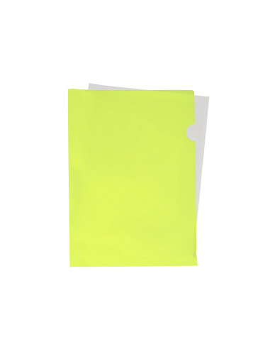Carpeta liderpapel dossier uñero polipropileno din a4 amarillo fluor opaco 20 hojas