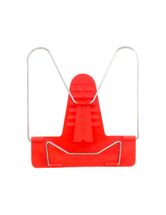 Atril liderpapel base plastico angulo ajustable soporte parte posterior 190x215 mm color rojo 2