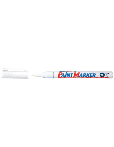 Rotulador artline marcador permanente ek-440 xf blanco punta redonda 1.2 mm metal caucho y plastico
