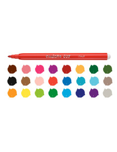 Rotulador carioca joy caja de 24 colores surtidos 2