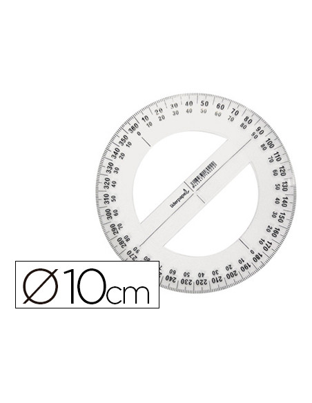 Circulo plastico liderpapel 10 cm