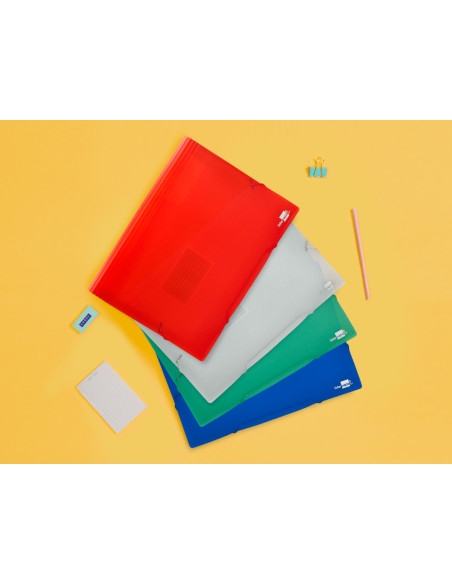 Carpeta liderpapel clasificador fuelle 32114 polipropileno din a4 incolora 13 departamentos