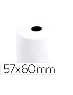 Rollo sumadora termico q-connect 57 mm ancho x 60 mm diametro sin bisfenol a