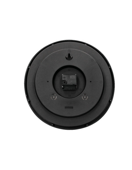 Reloj q-connect de pared plastico oficina redondo 34 cm marco negro